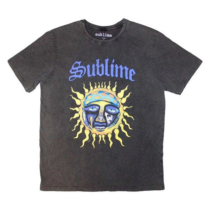 Front - Sublime Unisex Adult Sun Stone Wash Logo T-Shirt