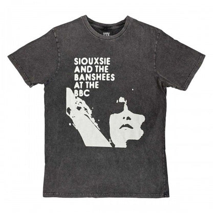 Front - Siouxsie & The Banshees Unisex Adult At The BBC Stone Wash T-Shirt