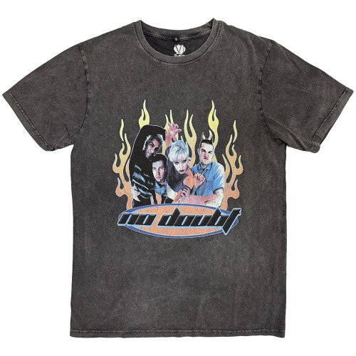 Front - No Doubt Unisex Adult Retro Stone Wash T-Shirt