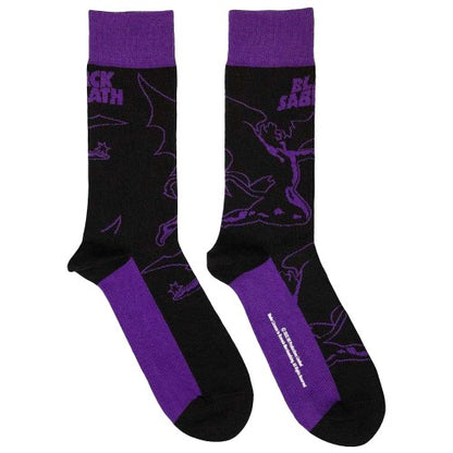 Front - Black Sabbath Unisex Adult Demons Logo Ankle Socks