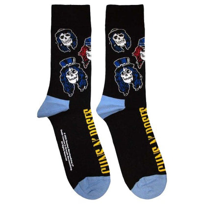 Front - Guns N Roses Unisex Adult Skulls Band Ankle Socks