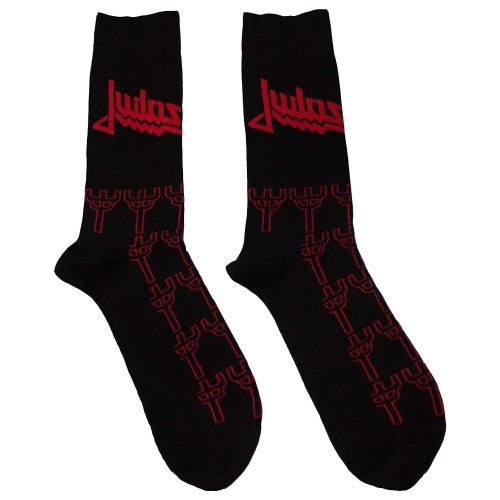 Front - Judas Priest Unisex Adult Trident Ankle Socks