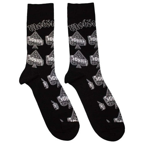 Front - Motorhead Unisex Adult Ace Of Spades Repeat Print Ankle Socks