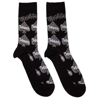 Front - Motorhead Unisex Adult Ace Of Spades Repeat Print Ankle Socks