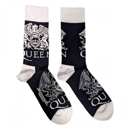 Front - Queen Unisex Adult Crest Ankle Socks