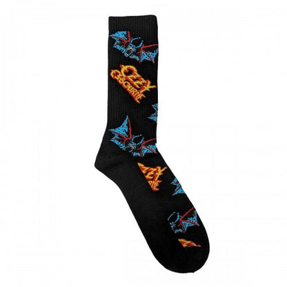 Front - Ozzy Osbourne Unisex Adult Logos & Bats Ankle Socks