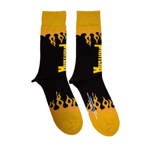 Front - Pantera Unisex Adult Flames Ankle Socks