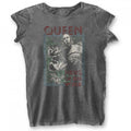 Front - Queen Womens/Ladies News Of The World Burnout T-Shirt