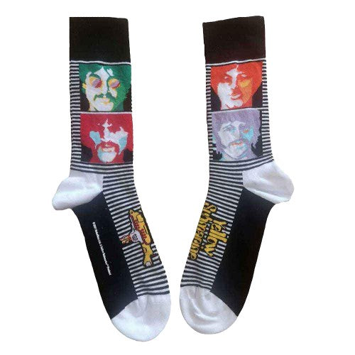 Front - The Beatles Unisex Adult Sea Of Science Faces Ankle Socks