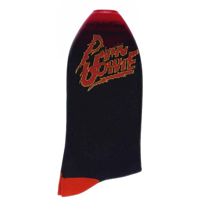 Front - David Bowie Unisex Adult Flash Logo Ankle Socks