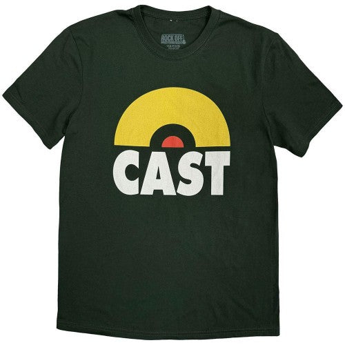 Green-Green - Front - Cast Unisex Adult Classic Logo T-Shirt