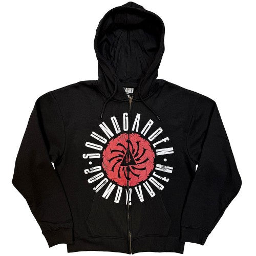 Front - Soundgarden Unisex Adult Circle Logo Hoodie