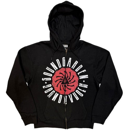 Front - Soundgarden Unisex Adult Circle Logo Hoodie