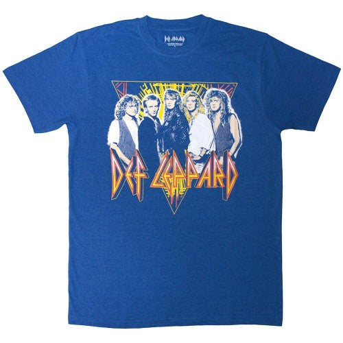 Front - Def Leppard Unisex Adult Band Photo T-Shirt