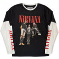 Front - Nirvana Unisex Adult In Utero Band Photo Layered Long-Sleeved T-Shirt