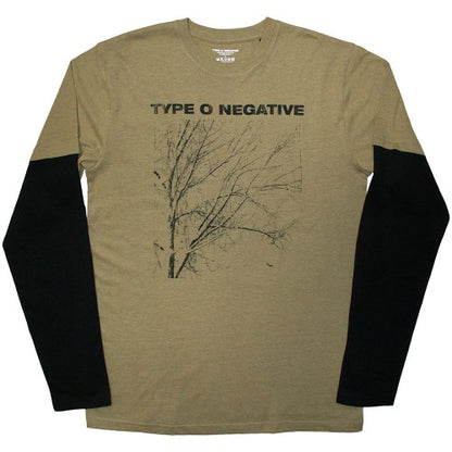 Front - Type O Negative Unisex Adult Tree Layered Long-Sleeved T-Shirt