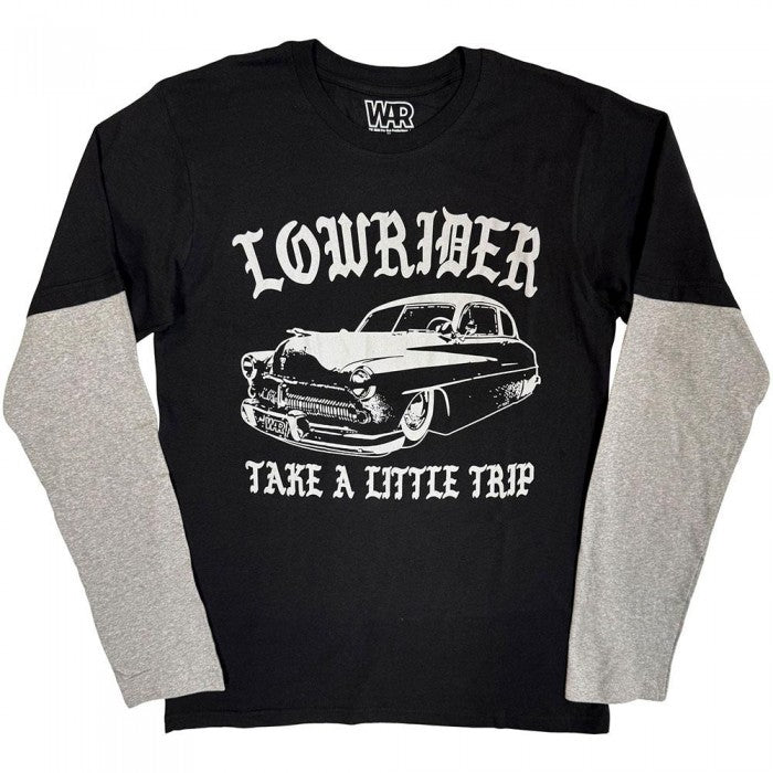 Front - War Unisex Adult Low Rider Layered Long-Sleeved T-Shirt