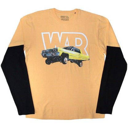 Front - War Unisex Adult Car Layered Long-Sleeved T-Shirt