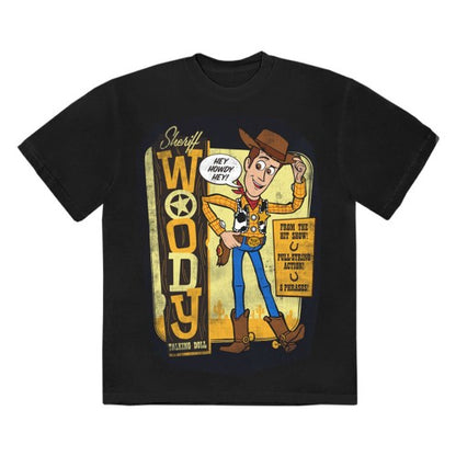 Front - Toy Story Unisex Adult Sheriff Woody T-Shirt