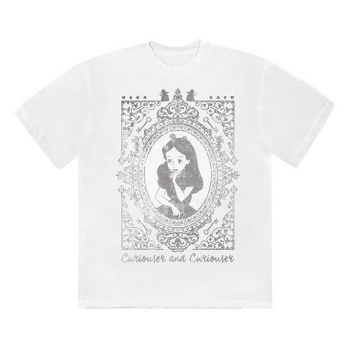 Front - Alice In Wonderland Unisex Adult Curiouser & Curiouser Alice T-Shirt