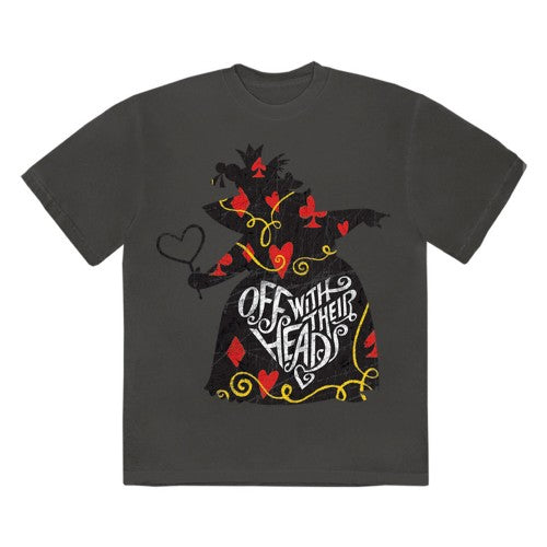 Front - Alice In Wonderland Unisex Adult Off With Their Heads T-Shirt