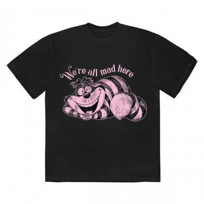 Front - Alice In Wonderland Unisex Adult We´re All Mad Here T-Shirt