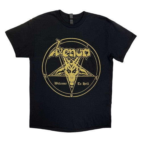Front - Venom Unisex Adult Welcome To Hell Back Print T-Shirt