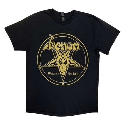 Front - Venom Unisex Adult Welcome To Hell Back Print T-Shirt
