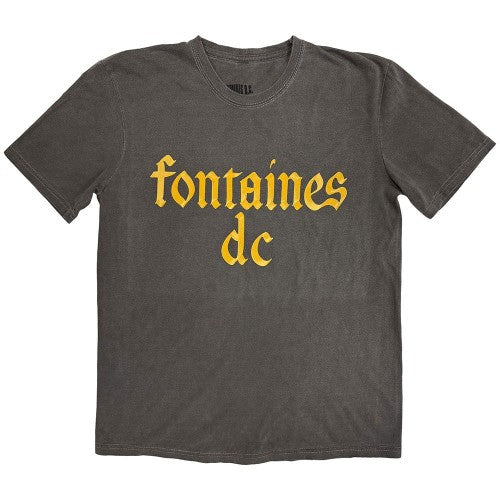 Front - Fontaines DC Unisex Adult Gothic Stone Wash T-Shirt
