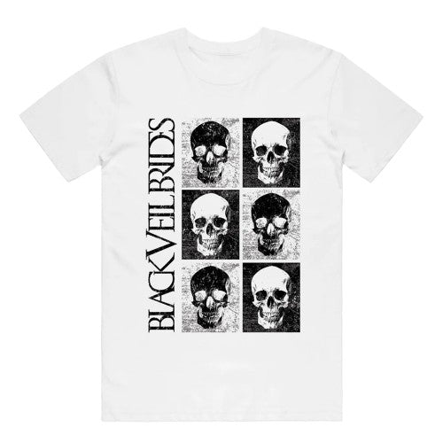 Front - Black Veil Brides Unisex Adult Skulls Back Print T-Shirt