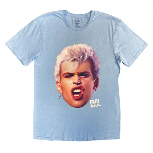Front - Billy Idol Unisex Adult Lip Curl T-Shirt