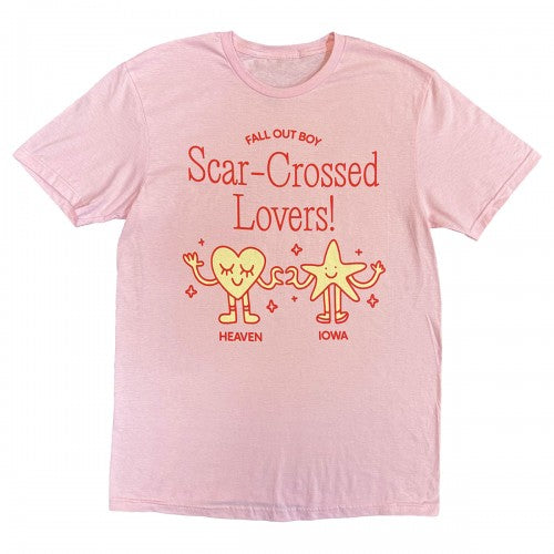 Front - Fall Out Boy Unisex Adult Scar Crossed Lovers! T-Shirt