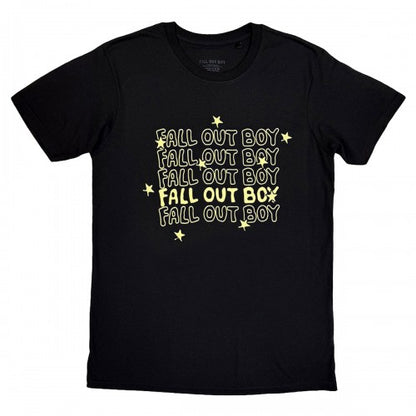 Front - Fall Out Boy Unisex Adult Repeat Logo T-Shirt