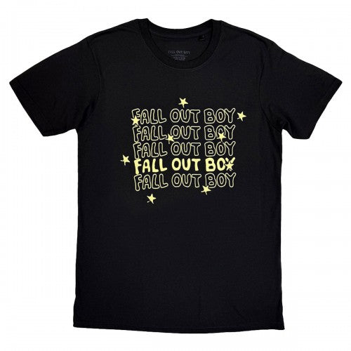 Front - Fall Out Boy Unisex Adult Repeat Logo T-Shirt