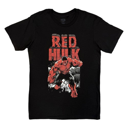 Front - Marvel Comics Unisex Adult Red Hulk T-Shirt