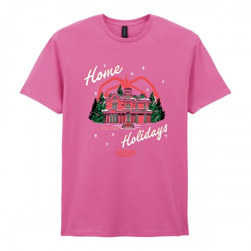 Front - Stranger Things Unisex Adult Home Holidays T-Shirt