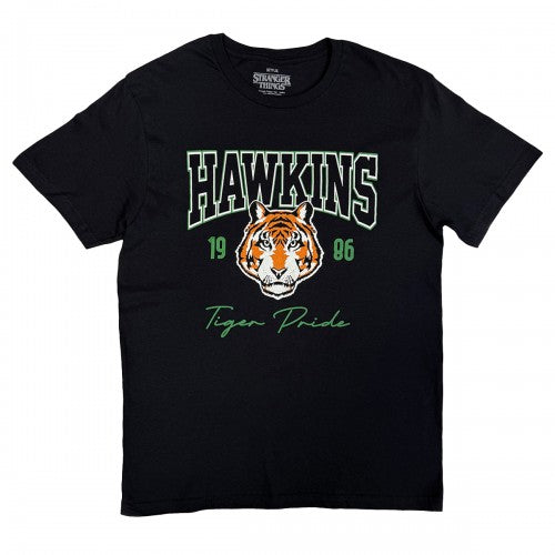 Front - Stranger Things Unisex Adult High School Hawkins T-Shirt
