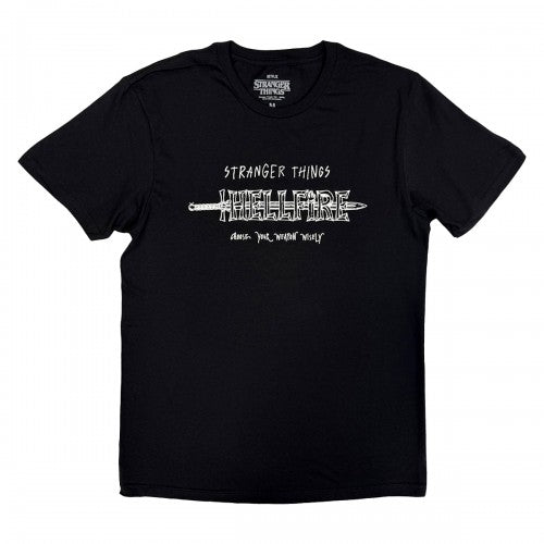 Front - Stranger Things Unisex Adult Hellfire T-Shirt