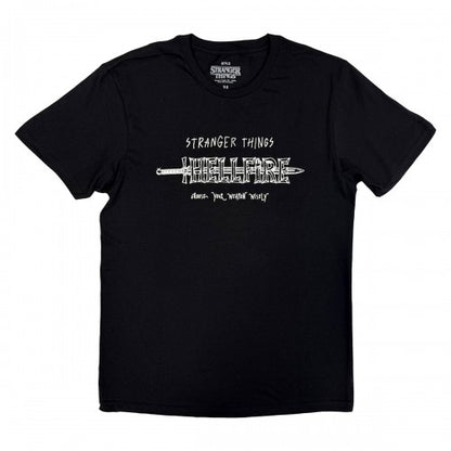 Front - Stranger Things Unisex Adult Hellfire T-Shirt