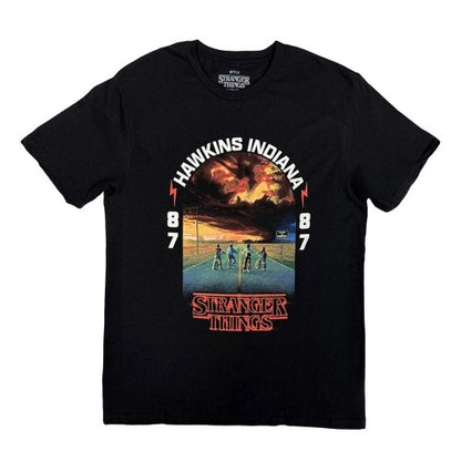 Front - Stranger Things Unisex Adult Hawkins 008 T-Shirt