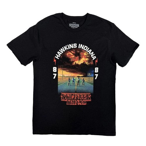 Front - Stranger Things Unisex Adult Hawkins 008 T-Shirt