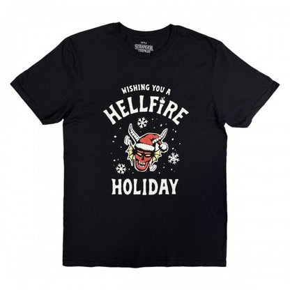 Front - Stranger Things Unisex Adult Wishing You A Hell Fire T-Shirt