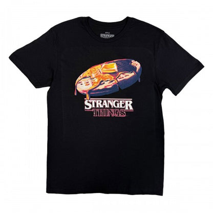 Front - Stranger Things Unisex Adult Surfer Boy Pizza T-Shirt