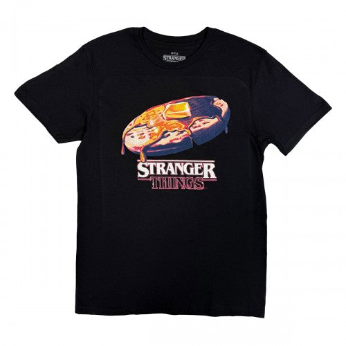 Front - Stranger Things Unisex Adult Surfer Boy Pizza T-Shirt