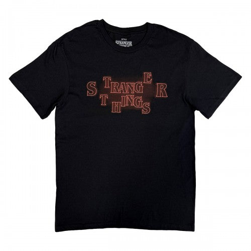 Front - Stranger Things Unisex Adult Neon Logo T-Shirt