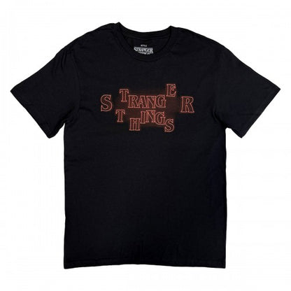Front - Stranger Things Unisex Adult Neon Logo T-Shirt