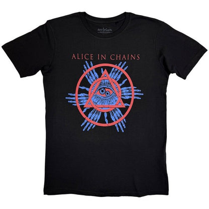 Front - Alice In Chains Unisex Adult Circle Triangle T-Shirt