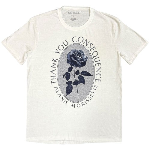 Front - Alanis Morissette Unisex Adult Rose T-Shirt