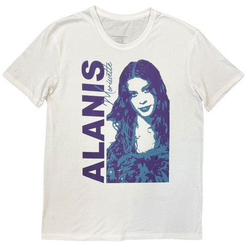 Front - Alanis Morissette Unisex Adult Portrait Photo Print T-Shirt