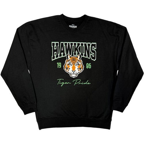 Front - Stranger Things Unisex Adult High School Hawkins Sweatshirt